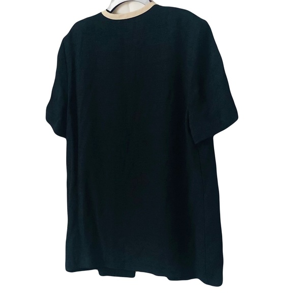 Liz Baker Women’s Black, Tan, Leopard Print and White Jacket Top Size 14 - Picture 8 of 10